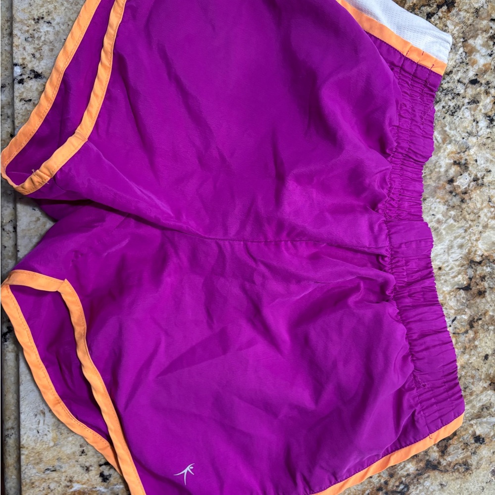 Danskin Now Purple and Orange Athletic Shorts